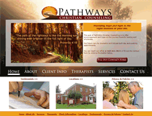 Tablet Screenshot of pathwayschristiancounseling.com